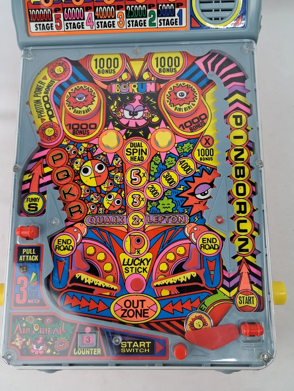 Air Pinball Handheld Game - Vibrant Multi-Color